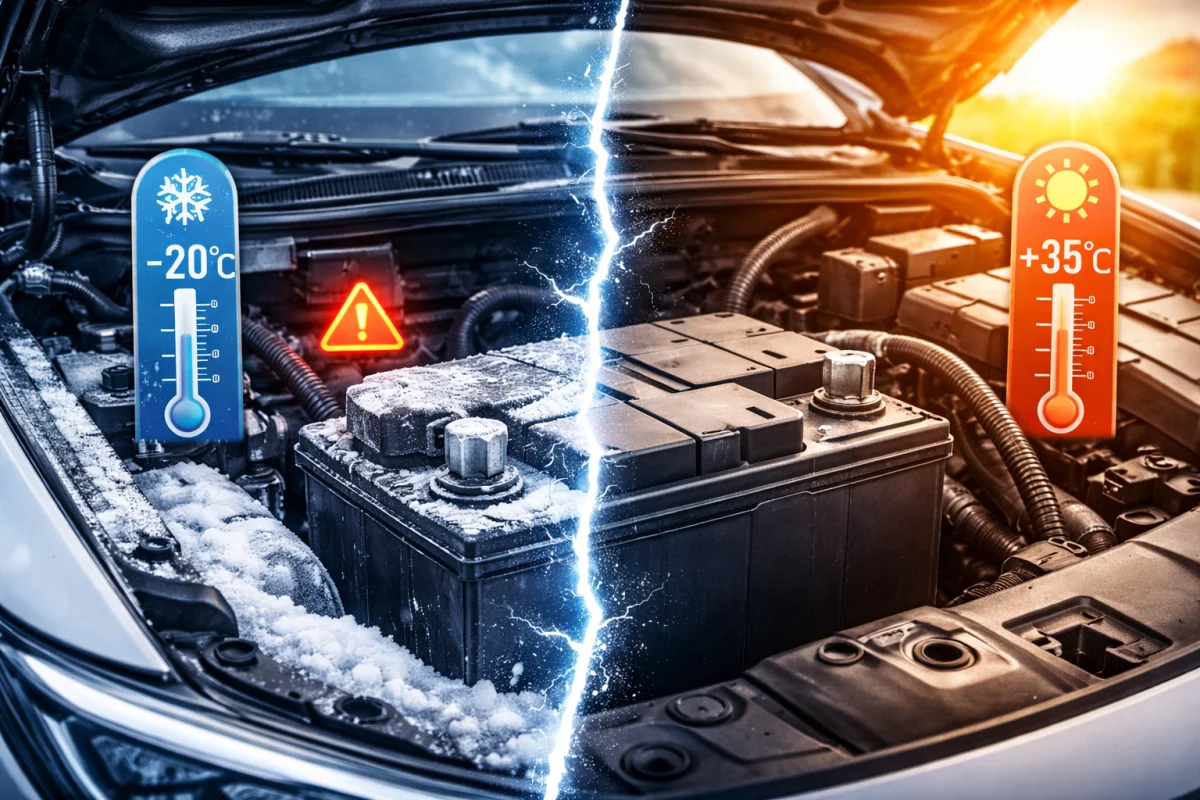 Cum afectează temperaturile extreme bateria auto