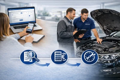 Programarea la service și recepția automobilului